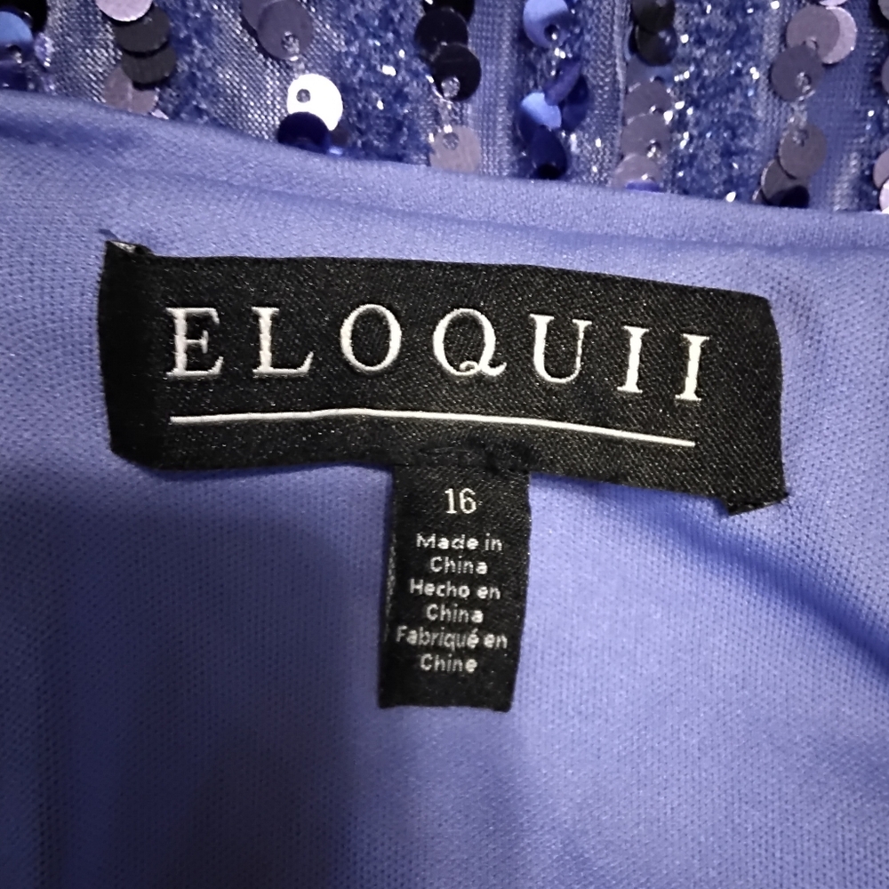 Eloquii Dazzling Lavender Sequin Midi Skirt - Picture 2 of 4
